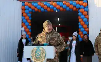 В Узынколь, Казахстан, открыт 158-й добровольный пункт пожаротушения для обеспечения безопасности местных жителей