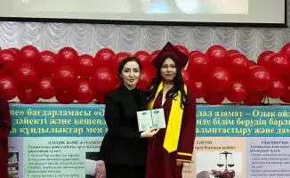 Торжественное вручение дипломов выпускникам экспериментальной программы в Актюбинском колледже сервиса