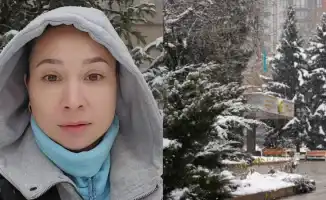 Алматы снова в зимней шутке: снег и смех в соцсетях