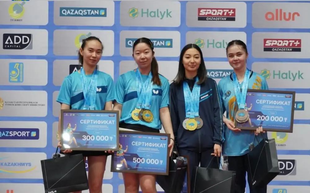 Алматы: успех на чемпионате по настольному теннису Астане