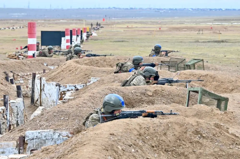 В Конаевском гарнизоне прошло ротное тактическое учение (3)