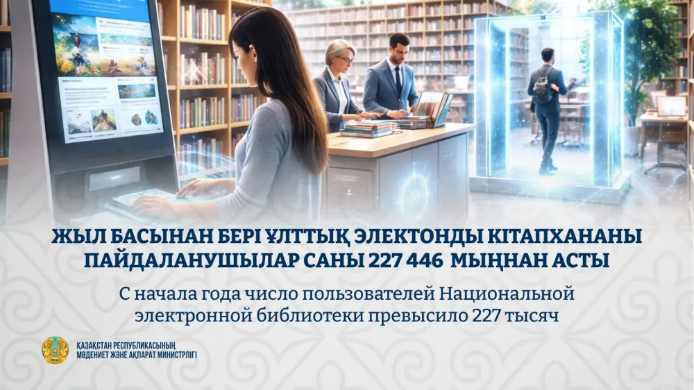 Рост числа пользователей Национальной электронной библиотеки свидетельствует о growing интересе к цифровым ресурсам в Казахстане Астане