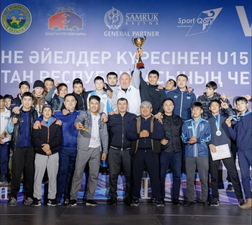 Туркестанские борцы победили на чемпионате в Таразе Астане