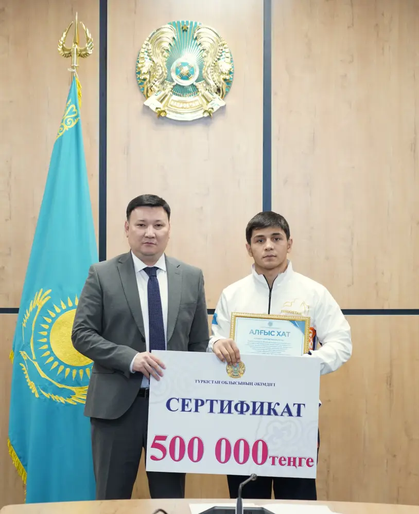 ТУРКЕСТАН: НАГРАЖДЕНЫ ПОБЕДИТЕЛИ ЮНОШЕСКИХ АЗИАТСКИХ ИГР (6)