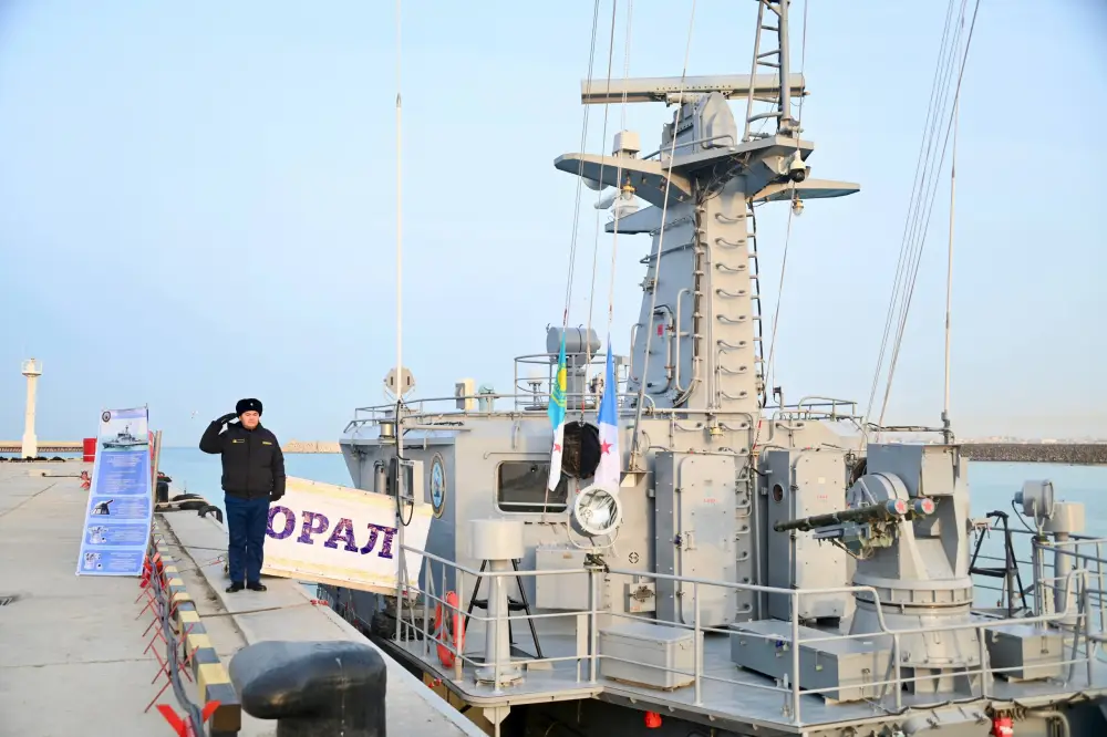 Проверка боеготовности Каспийского флота Астане
