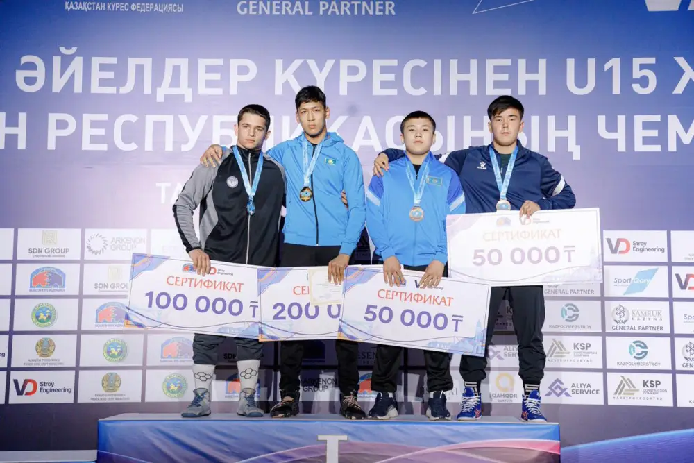 Золотой триумф: борцы Абай покорили Казахстан! Астане