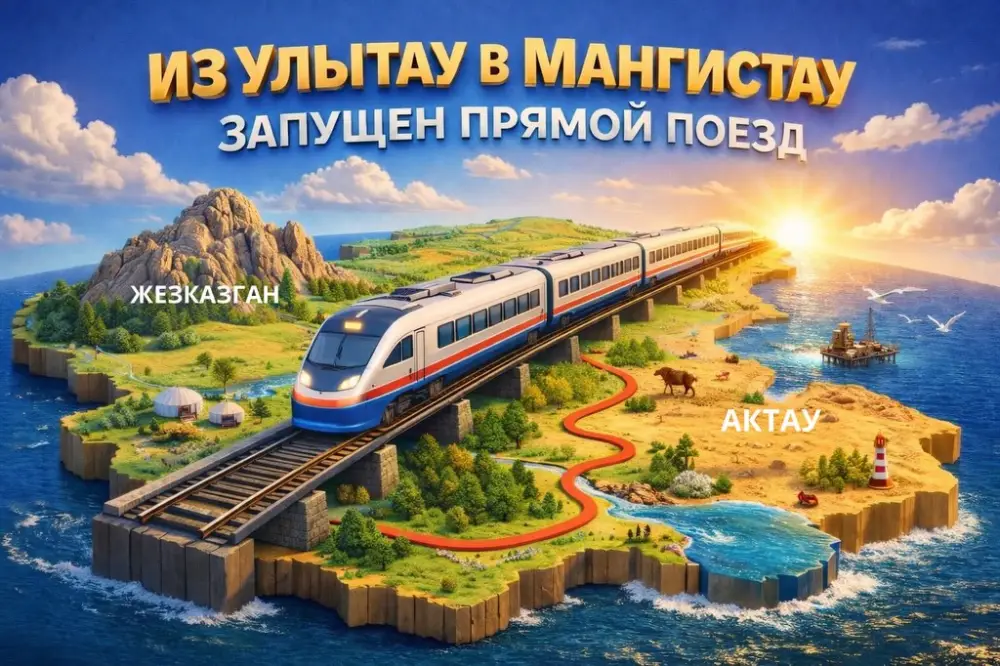 Прямой пассажирский поезд Жезказган Мангистау с 1 апреля 2026 года Астане