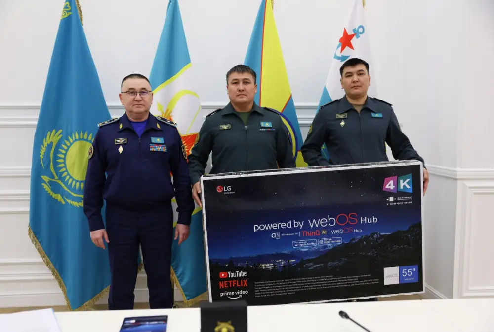 Поощрение военнослужащих в части 47007 Астане