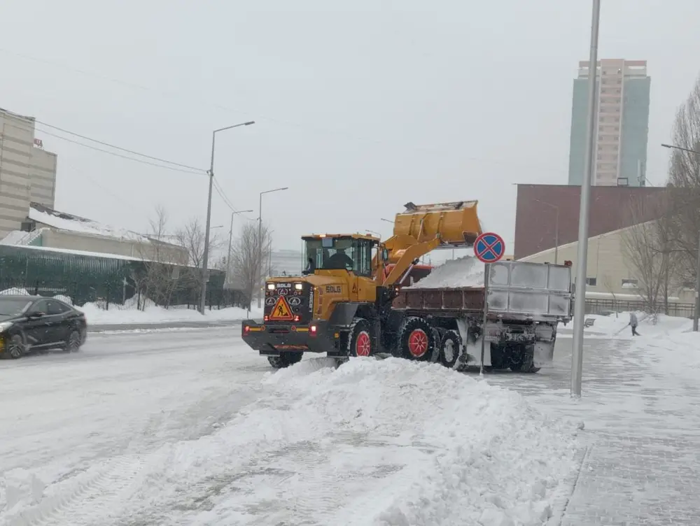 Десятки тысяч кубометров снега вывезли из столицы прошлой ночью (2)