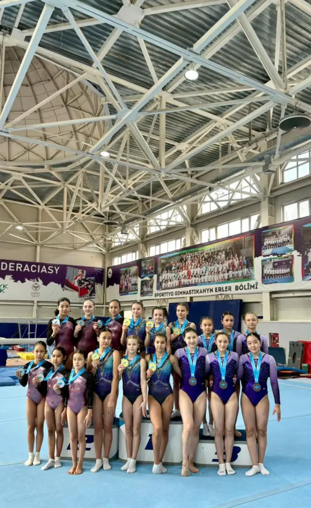 Алматинские гимнасты завоевали 20 медалей на чемпионатах по спортивной и батутной гимнастике Астане