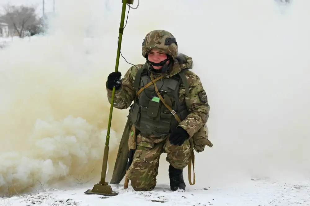 В Жамбылской области проверили готовность инженерно-саперного полка (10)