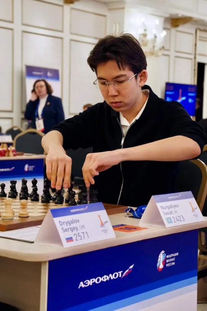 Сауат Нургалиев из Астаны занял 8-е место на международном турнире Aeroflot Open 2026 в Москве Астане