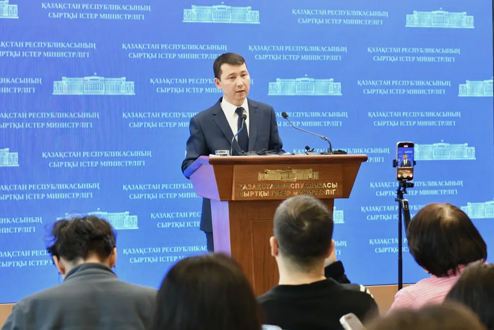 Брифинг Официального представителя МИД РК Ерлана Жетыбаева (2)