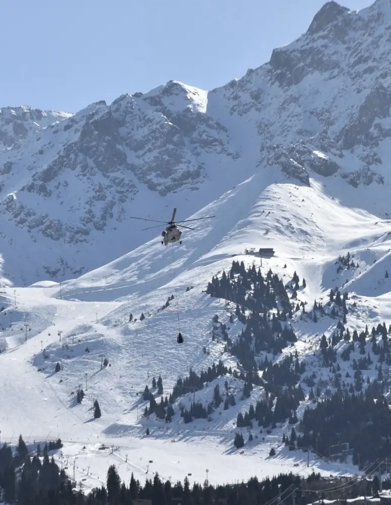 В горах Алматы для спуска лавин применяются современные технологии (4)