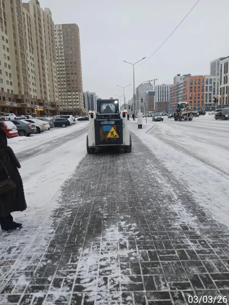 Снегоуборочные работы в Астане более 1748 единиц спецтехники Астане