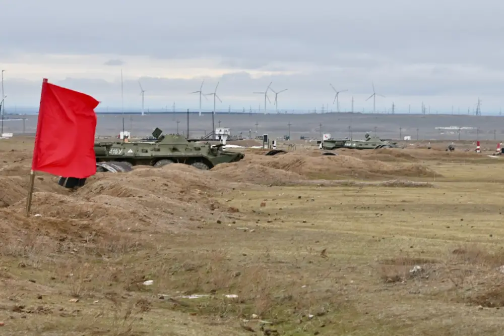 В Конаевском гарнизоне прошло ротное тактическое учение Астане