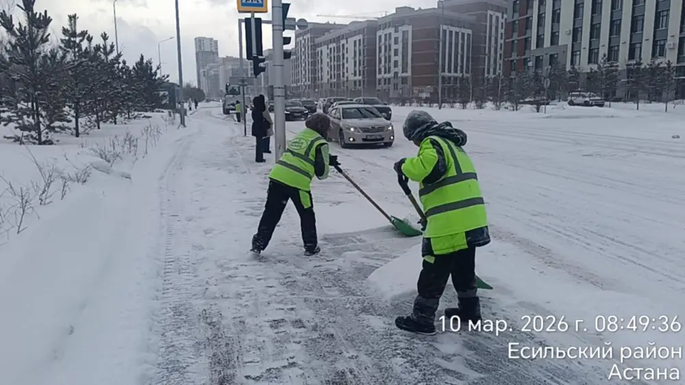 Снегопад в Астане: последствия для инфраструктуры и безопасности жителей Астане