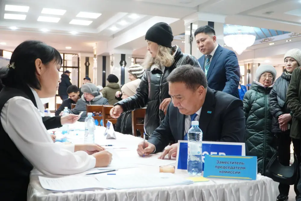 Активное участие жителей Акмолинской области в референдуме по новой Конституции Казахстана Астане