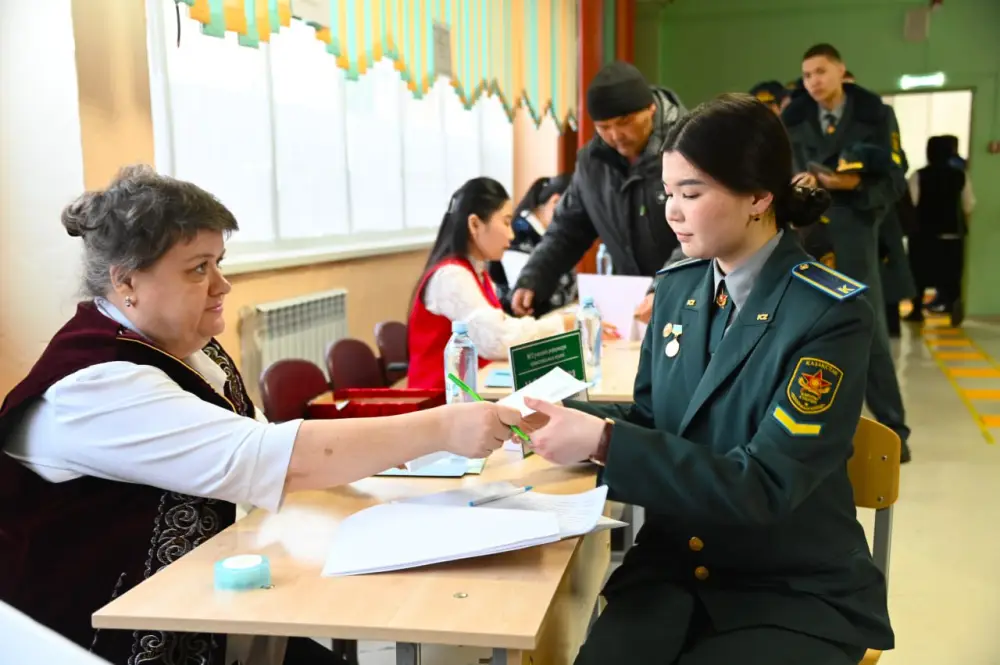 Солдаты Казахстана: голосование из фронта в будущее! Астане