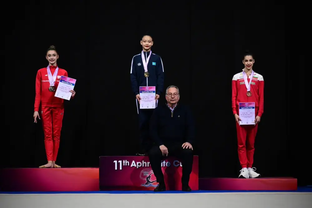 Турнир по художественной гимнастике «Aphrodite Cup»: столичные спортсмены стали лучшими в Афинах (2)