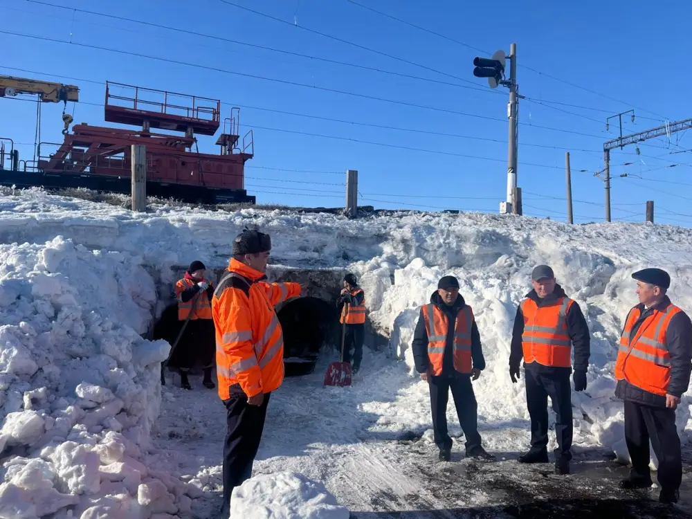 Проверка готовности железнодорожной инфраструктуры к паводкам в Акмолинской области завершена Астане