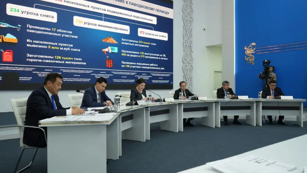 Пресс-конференция по обеспечению стабильного паводкового периода Астане