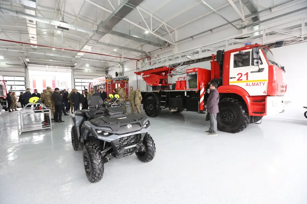 Открытие нового пожарно-спасательного комплекса в Алматы: повышение эффективности реагирования на ЧС в Турксибском районе Астане