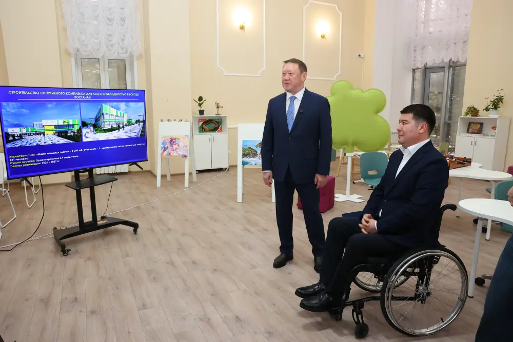 Аким области ознакомился с работой реабилитационного центра (2)