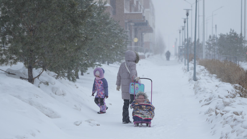 Снегопады ожидаются в Казахстане 5-7 марта Астане