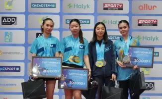 Алматы: успех на чемпионате по настольному теннису