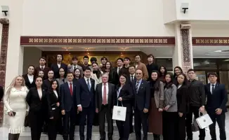 Лекция о международном сотрудничестве Казахстана с ООН в Евразийском национальном университете