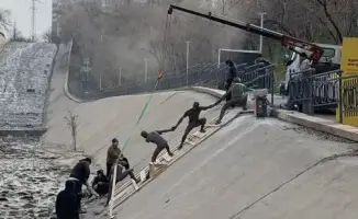 Интерактивный арт-объект на реке Үлкен Алматы