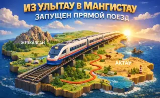 Прямой пассажирский поезд Жезказган Мангистау с 1 апреля 2026 года