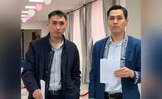 Братья-близнецы полицейские Мангистау участие в республиканском референдуме