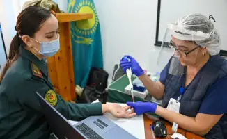 В Астане военные медики организовали акцию по безвозмездной сдаче крови с участием более 50 специалистов