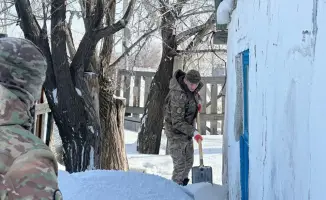 Противопаводковые мероприятия гвардейцев в Аркалыке