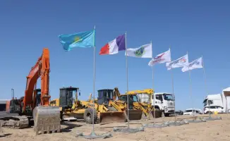 Строительство крупнейшей в Казахстане ветровой электростанции начато в Жамбылской области