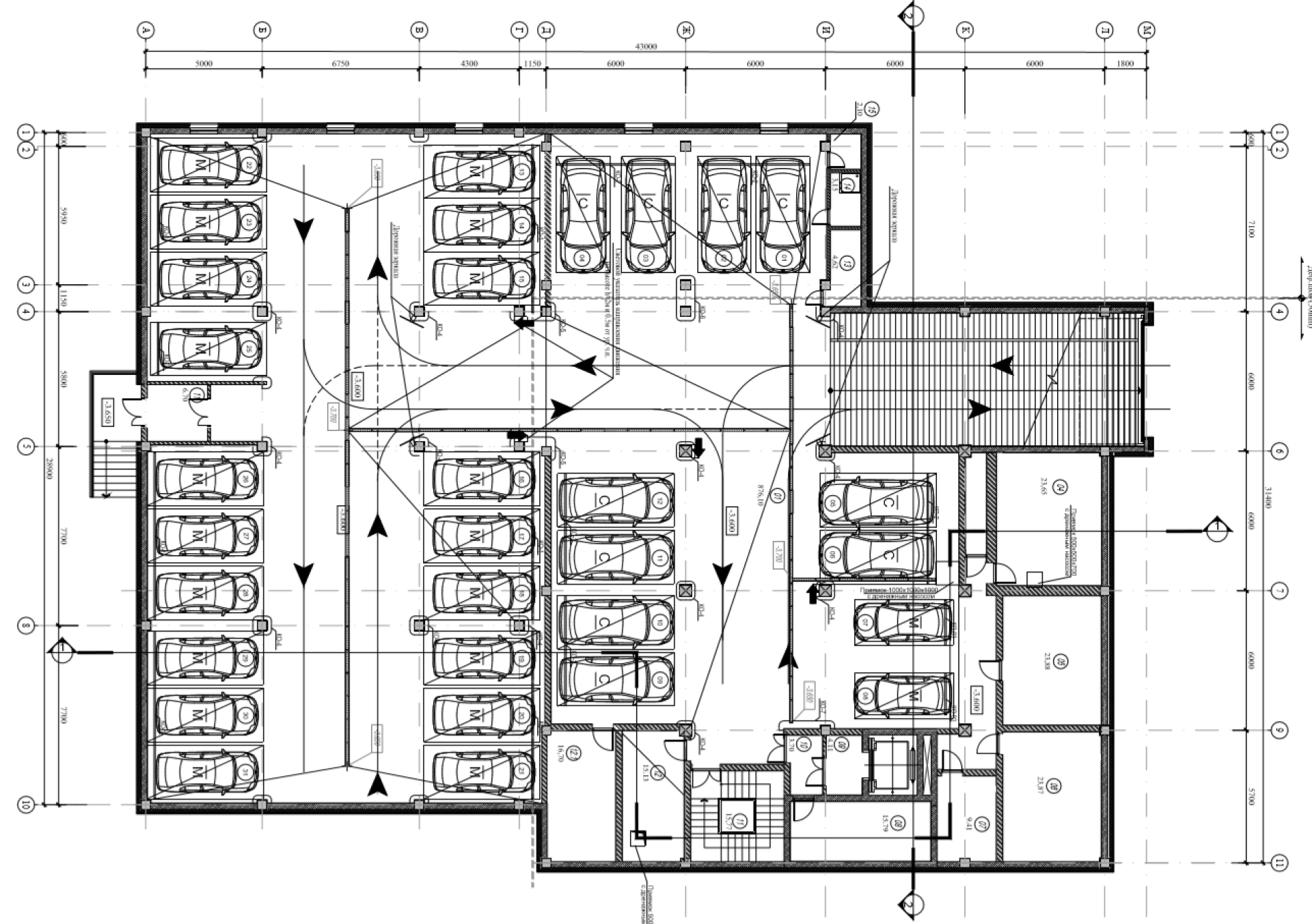 Проект паркинга в ЖК "Жайлау"