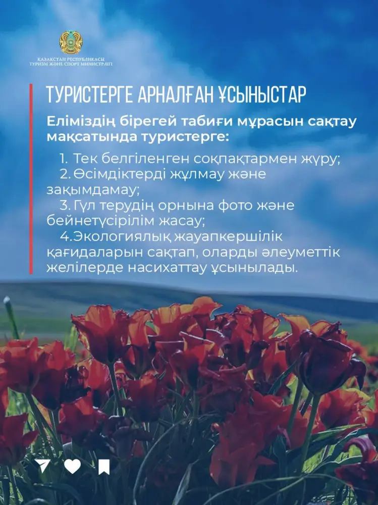 Сохранение тюльпанов Грейга в Казахстане: ключ к развитию экологического туризма Астане