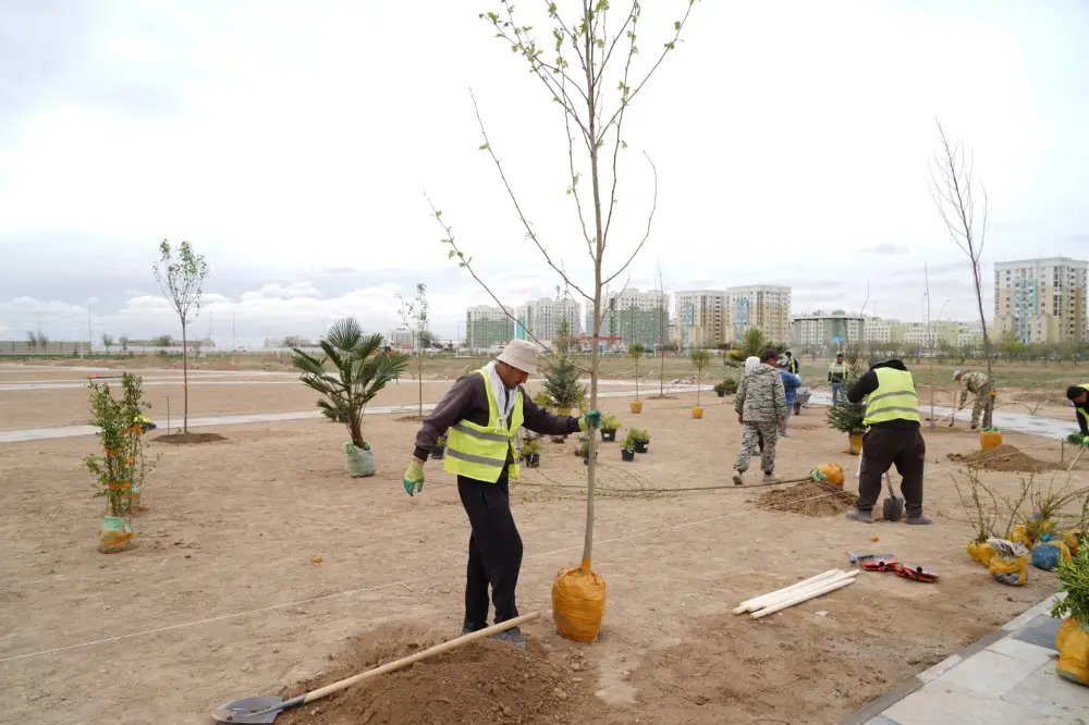 “ТАЗА ҚАЗАҚСТАН”: ТУРКЕСТАНСКОЙ “ТАЗА ҚАЛА” И “ТАЗА АУЫЛ”, ВЫВЕЗЕНО 2 ТЫСЯЧИ ТОНН МУСОРА (5)