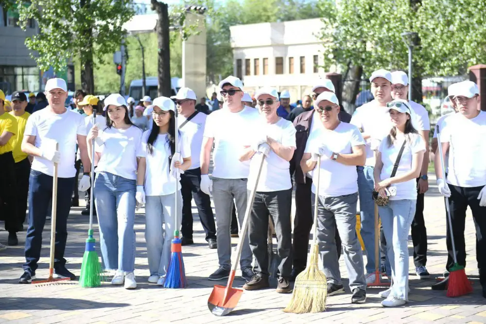 В Алматинской области продолжается акция «Таза Қазақстан» (5)