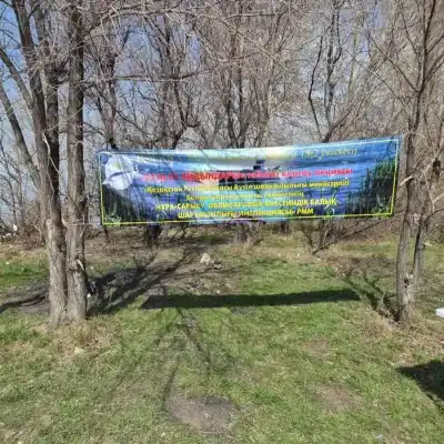 «Чистые водоёмы»: около 40 мешков мусора собрали на берегу Самаркандского водохранилища (7)