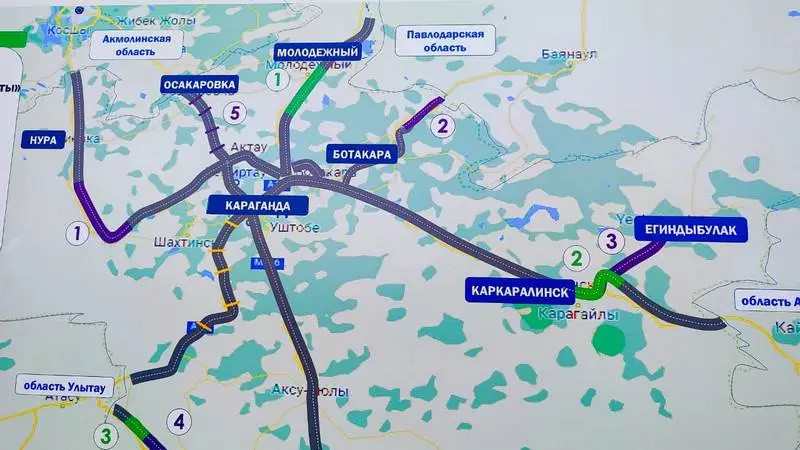 В Карагандинской области в этом году отремонтируют более 280 километров республиканских трасс (3)