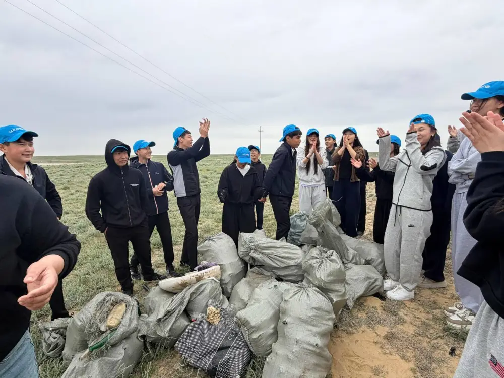 Более 20 тонн мусора убрано участниками плоггинга, прошедшего в Кызылординской области в рамках акции «Мөлдір бұлақ» (4)