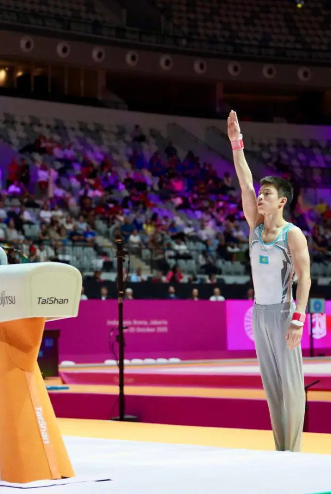 Казахстанские гимнасты завоевали медали на этапе Кубка мира в Египте Астане