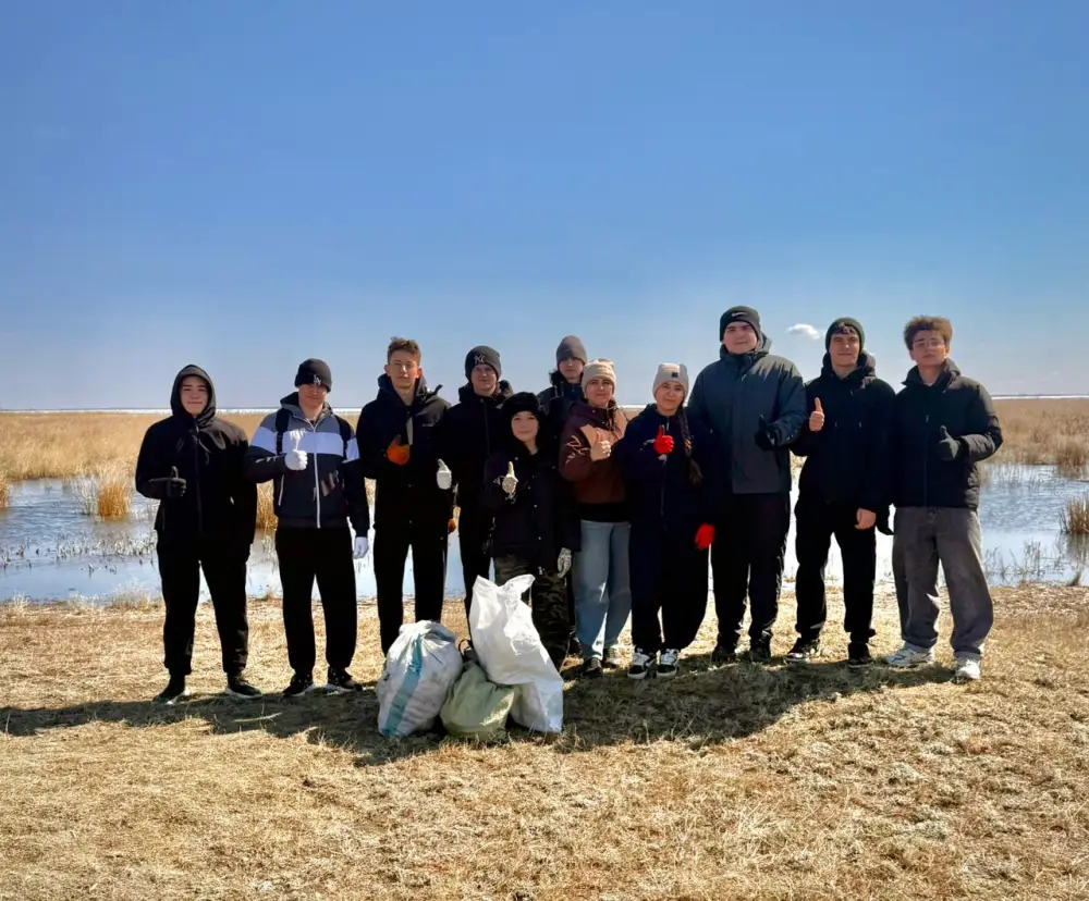 Экологическая акция в Сарыкольском районе Астане