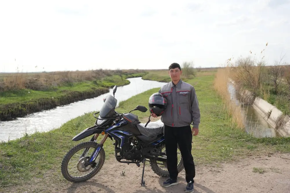 130 мотоциклов предоставлено филиалам РГП «Казводхоз» Министерством водных ресурсов и ирригации (5)