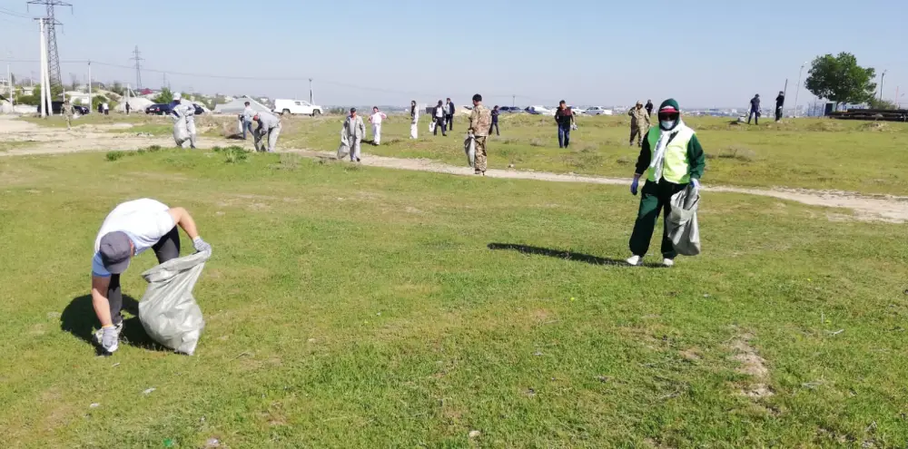 АЛЬ-ФАРАБИЙСКИЙ РАЙОН ПРИНЯЛ УЧАСТИЕ В АКЦИИ «ТАЗА КАЗАХСТАН» (5)