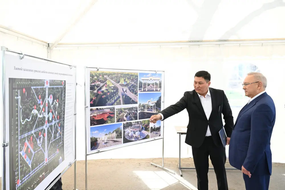 «Таза Қазақстан»: начались работы по ремонту центрального парка в Уштобе (6)