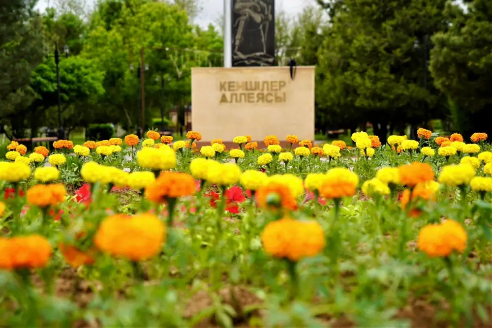 ТУРКЕСТАН: В КЕНТАУ СИСТЕМАТИЧЕСКИ ВЕДУТСЯ РАБОТЫ ПО БЛАГОУСТРОЙСТВУ И ОЗЕЛЕНЕНИЮ (2)